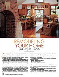 Vail, Beaver Creek Magazine – Remodeling Your Home