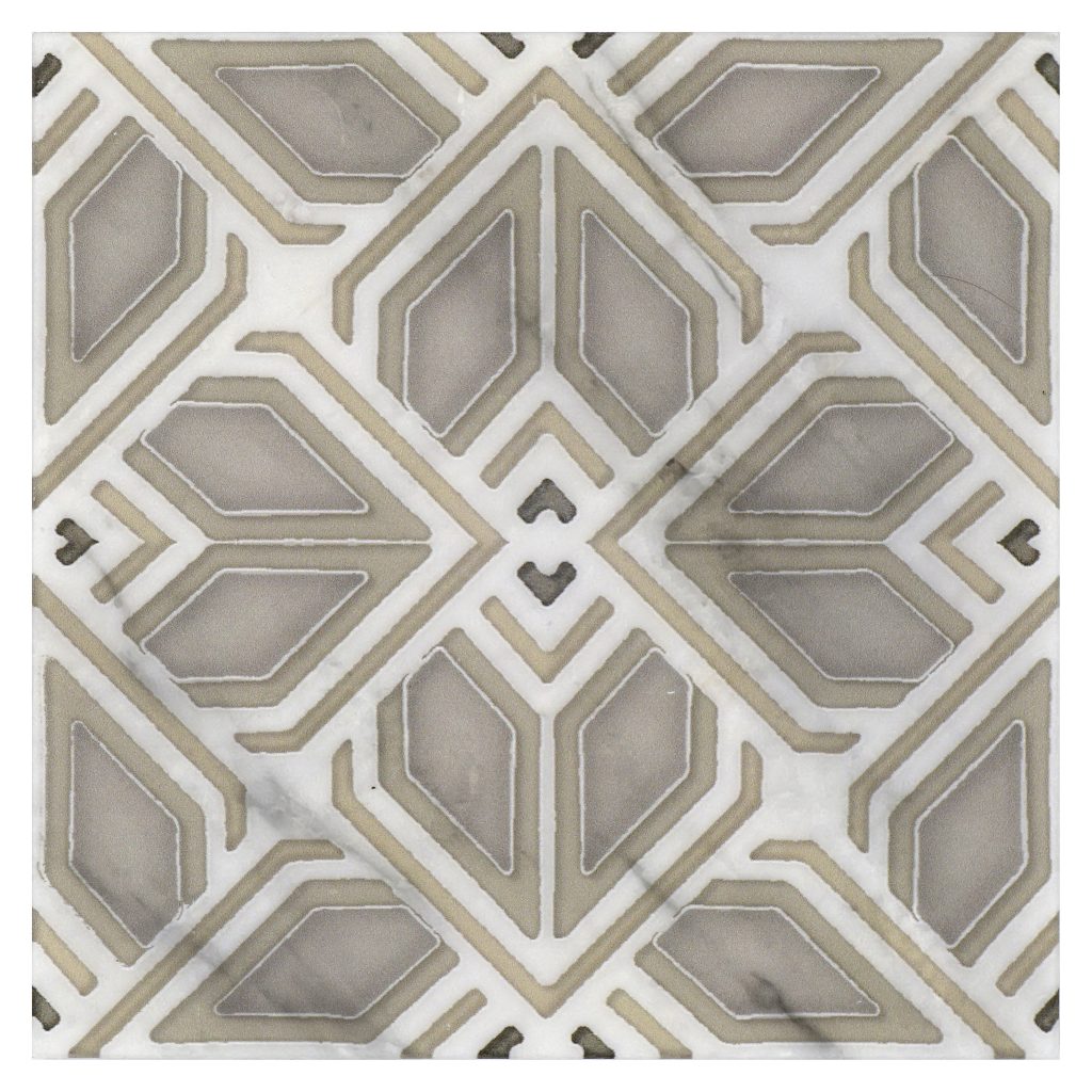 Avery Grande Latte on Carrara Blanco - Decorative Materials